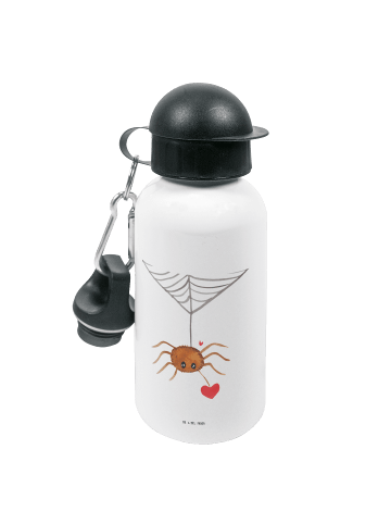Mr. & Mrs. Panda Trinkflasche Spinne Agathe Liebe ohne Spruch in Weiß