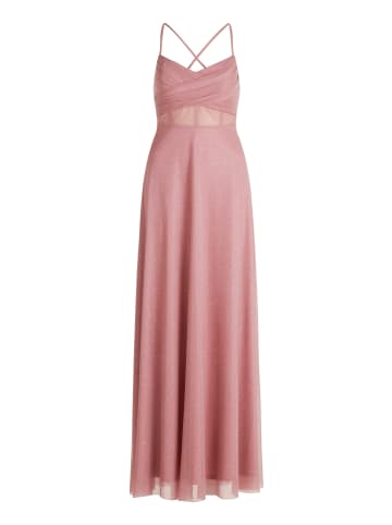 Vera Mont Abendkleid im Glitzer-Look in Rosé/Silver