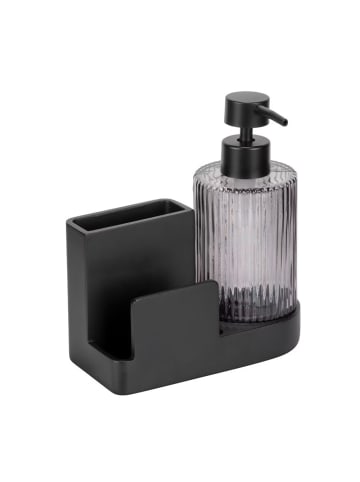 Wenko Organizer mit Spender PINA in Anthrazitfarben, (B) 16 x (H) 17 x (L) 7,5 cm