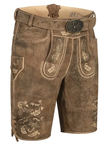 Nübler Lederhose Siegbert in Walnuss