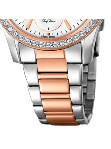 Candino Analog-Armbanduhr Candino Elegance silber, rosegold mittel (ca. 33mm)