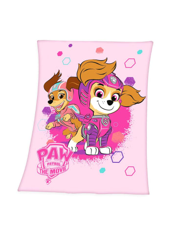 Herding Fleecedecke Paw Patrol 130x170cm The Movie in Rosa