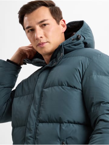 Finshley & Harding London Daunenmantel FHL-Lincoln in petrol - 0001