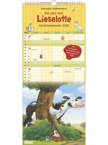 DuMont Kalenderverlag Kalender - DUMONT - Ein Jahr mit Liselotte Familienkalender 2026 - Familienplan