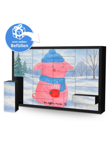 Mr. & Mrs. Panda Befüllbarer Adventskalender Schweinchen Glühwei... in Weiß