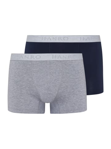 Hanro Panty Cotton Essentials in light melange/deep navy