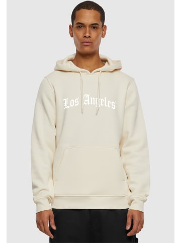 Mister Tee Mister Tee Herren Los Angeles Wording Hoody in whitesand