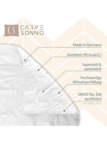 Carpe Sonno Sommer Bettdecke Supersoft in Weiß