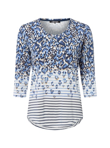 Olsen Langarmshirt Hannah in blau weiß