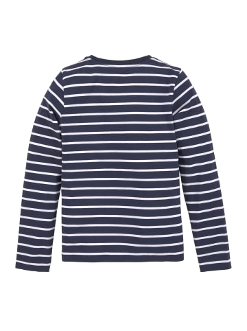 Kangaroos Langarmshirt in marine-geringelt-weiß
