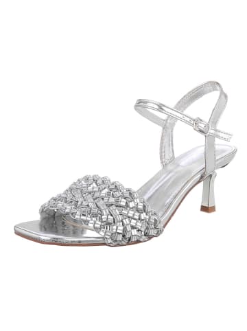 Ital-Design High-Heel Sandalette in Silber
