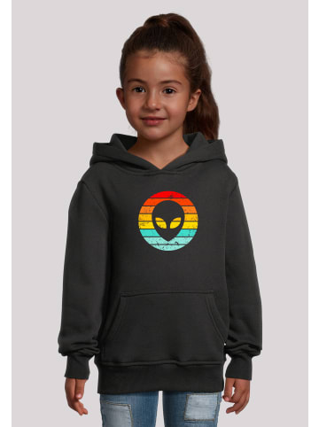 F4NT4STIC Basic Hoodie Alien Gesicht Retro Sunset in schwarz