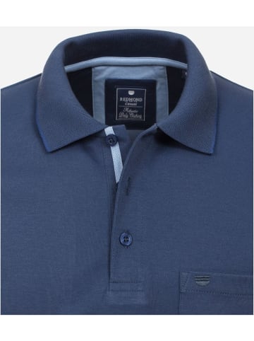 Redmond Langarmpoloshirt in Blau