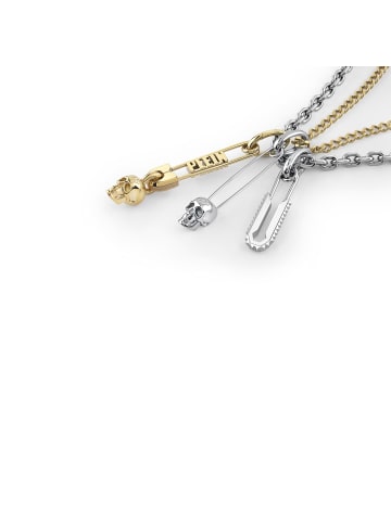 Philipp Plein Halskette mit Anhänger in Bicolor – (L)55cm