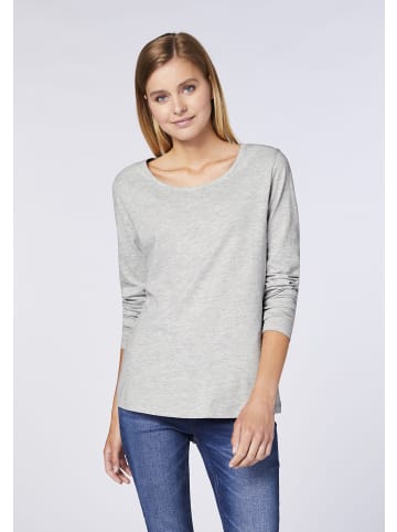 Detto Fatto Longsleeve im Basic-Stil in Grau