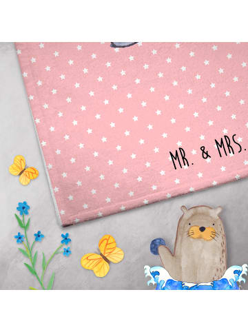 Mr. & Mrs. Panda Handtuch Einhorn Stolzieren ohne Spruch in Rot Pastell