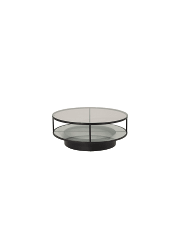 ebuy24 Couchtisch Falsterbo Glas Weiß 100 x 100 cm