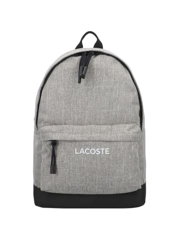 Lacoste Neocroc Seasonal Rucksack 42 cm Laptopfach in gris chine noir