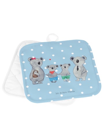Mr. & Mrs. Panda Topflappen Koala Familie zwei ohne Spruch in Blau Pastell