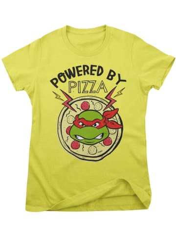 Teenage Mutant Ninja Turtles Shirt "Powered By Pizza Girly Tee" in Gelb