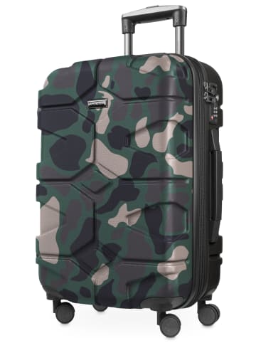 Hauptstadtkoffer X-Kölln Handgepäck Trolley Dehnfalte Carry-On Hardshell TSA 50L in Camouflage