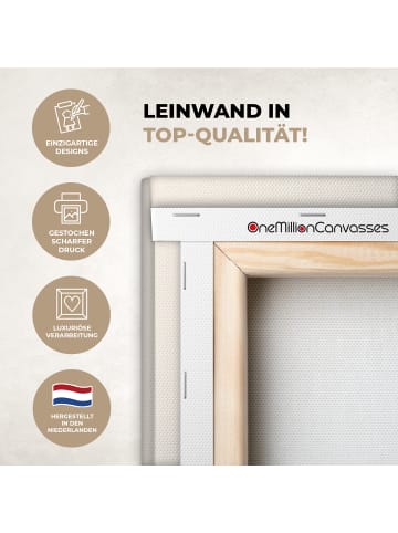 MuchoWow Leinwand Bilder Sandfarben