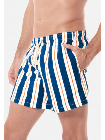 Gassa d’Amante Badeshorts Riccione in Blau-weiss