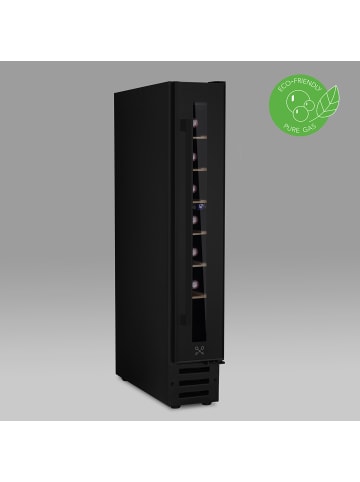 Les Petits Champs Weinkühlschrank 7 Flaschen eingebaut CAVSEB7 Schwarz Energieklasse F