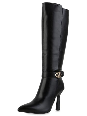 VAN HILL Klassische Stiefel Cheryl in Schwarz