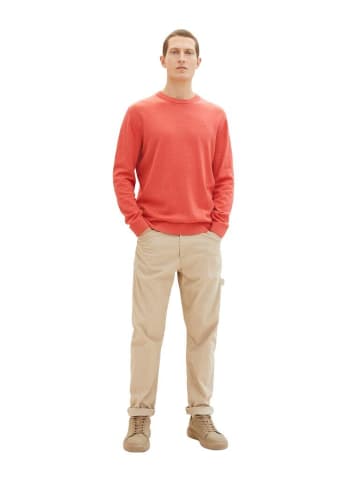 Tom Tailor Pullover in soft red melange