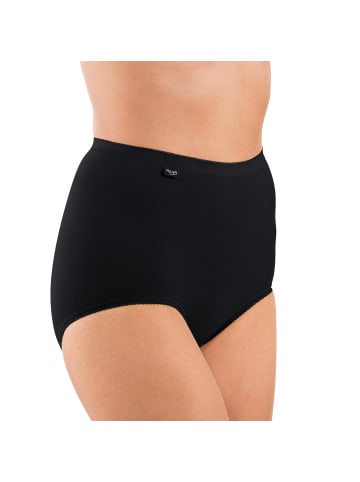 Sloggi Baumwolle, Single-Jersey Taillenslip 2er-Pack Basic+ in schwarz