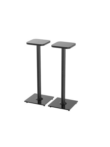 relaxdays 2 x Lautsprecherständer in Schwarz – (B)30 x (H)78,5 x (T)30 cm