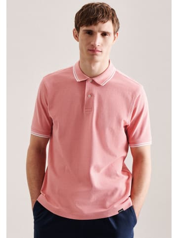 Seidensticker Polo-Shirt Gerader Schnitt (Normal-Fit) in Rosa/Pink