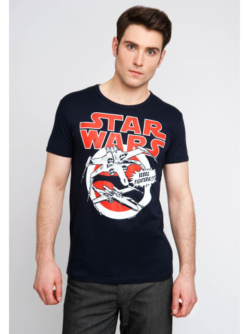 Logoshirt T-Shirt Star Wars X-Wings in dunkelblau