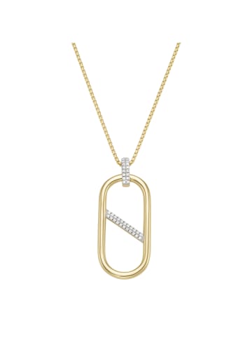 Giorgio Martello Milano Kette Anhänger Mit Zirkonia in Gold