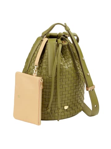DuDu Filicudi M. Beuteltasche Leder 19 cm in olive