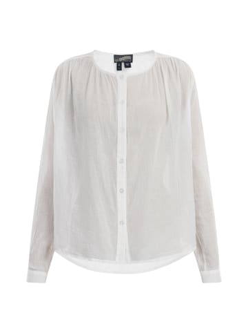 DreiMaster Damen Langarmbluse in Wollweiss