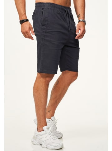 SOULSTAR Chinoshorts - mit Gummibund & Tunnelzug - Kurze Hose für Herren in Navy