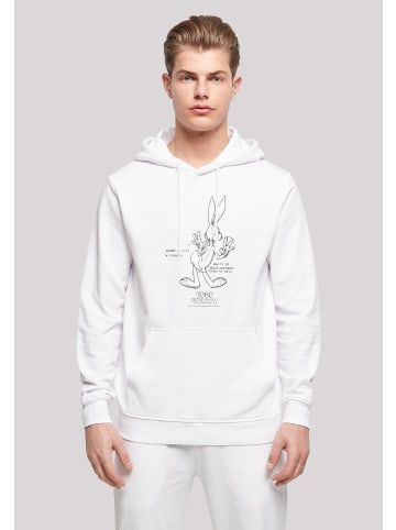 F4NT4STIC Basic Hoodie Looney Tunes Bugs Bunny White Belly in weiß