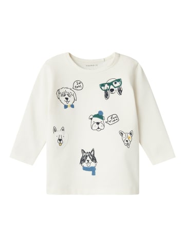 name it Jungen Longsleeve bedruckt in Weiß
