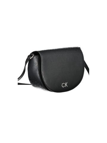 Calvin Klein Schwarz Polyurethan Damen Schulter Tasche