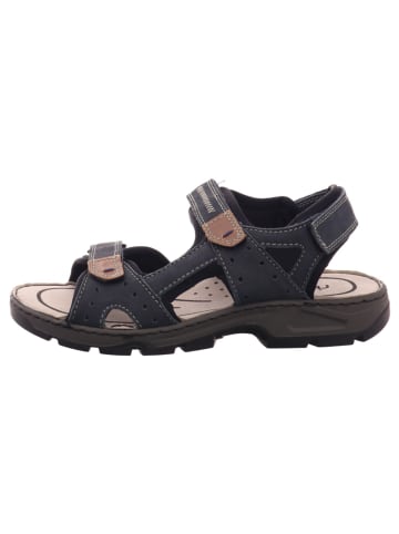 rieker Herrensandalette Trecking 21062,ozean/asphalt in  Blau