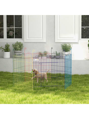 Pawhut Welpenauslauf Ø120 x 60H cm