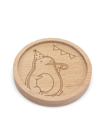 Mr. & Mrs. Panda Bierdeckel Avocado Party Zeit ohne Spruch in Transparent
