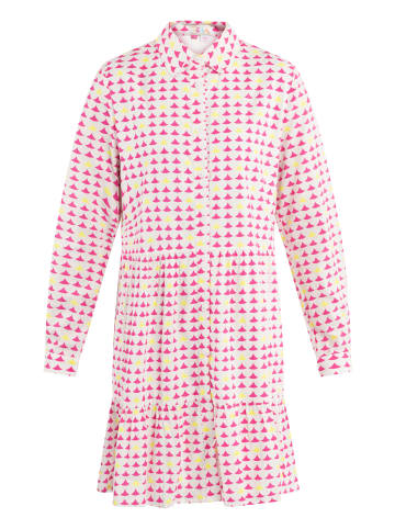 IZIA Damen Midikleid Mit Print in Pink