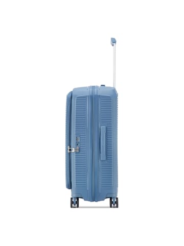 Roncato Arcade DLX 4 Rollen Trolley 67 cm mit Dehnfalte in avio