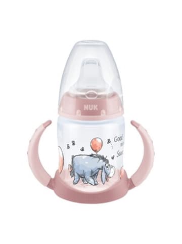 NUK Trinklernflasche mit Griffen Temperature Control 150ml in Rosa