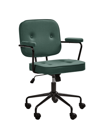 Beliani Bürostuhl PAWNEE in Grün/Schwarz - (W) 62 x (H) 88 x (L) 43 cm