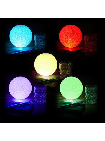 relaxdays 10x Kugelleuchte "LED" in Weiß