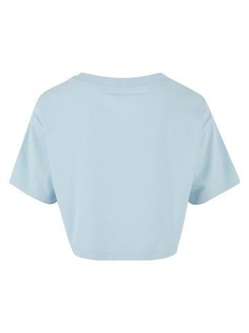 Urban Classics Urban Classics Damen Girls Short Kimono Tee in oceanblue